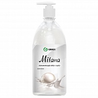 Мыло жидкое 1л жемчужное с дозатором MILANA