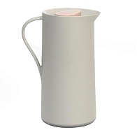 Термос-кофейник 1л /стеклянная колба, сохраняет тепло 24ч, серый/