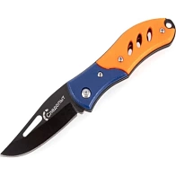 Нож туристический СЛЕДОПЫТ дл. клинка 65 мм, оранжево-синяя ручка PF-PK-32