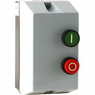 Пускатель магнитный КМИ 12А катушка управления 220В АС IP54 с кнопками П+С РТИ-1317
