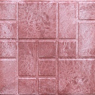 Плитка полимерно-песчаная Фигурный квадрат 330х330х20мм 2кг КРАСНАЯ ( 9 шт в м2) 300 шт на поддоне