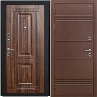 Дверь металлическая Dorston TERMO D5 антик медный /Ф-2 Статус коньяк, ЗК (960*2050) левая