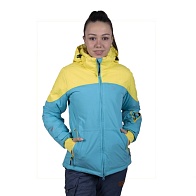 Куртка женская зимняя горнолыжная Snow Headquarter В-8126 yellow/blue